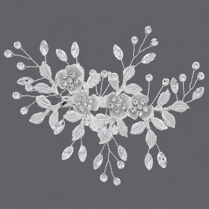 Elegant Handmade U-Shaped Hairpins with Rhinestones for Weddings