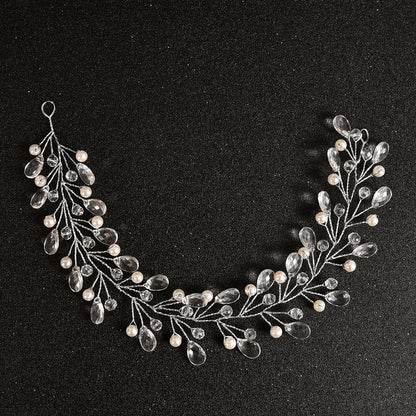 Pearl and Rhinestone Handmade Wedding Hairband