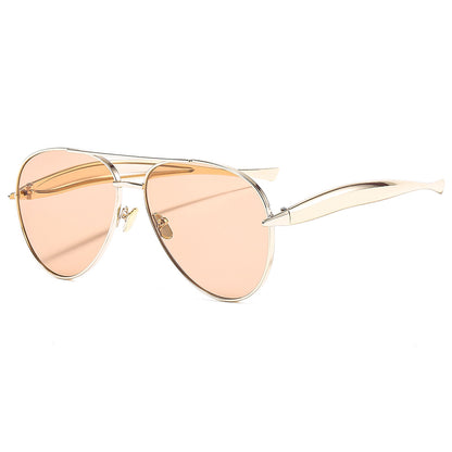 Trendy Full-Rim Metal Sunglasses for Men and Women