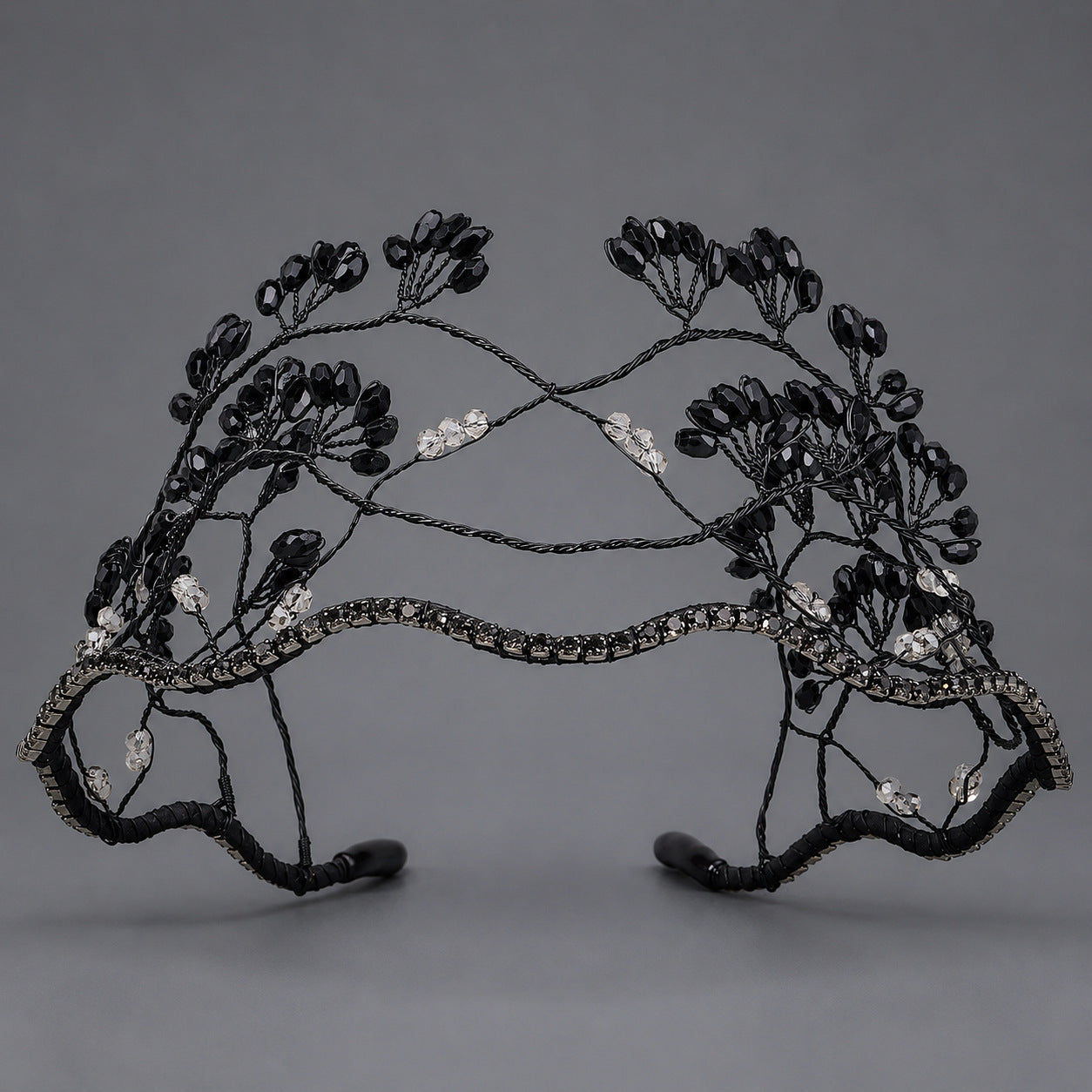 Handcrafted Crystal Beaded Headband Elegant Hair Accessory