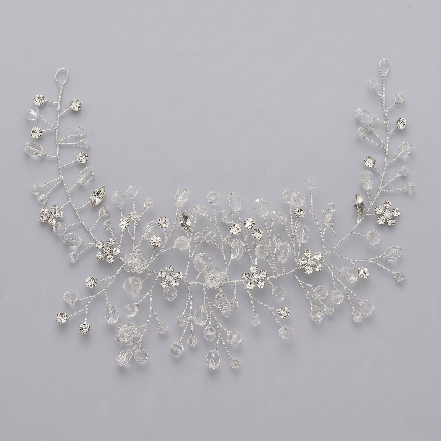 Exquisite Pearl and Crystal Flower Headpiece for Bridal Photoshoots