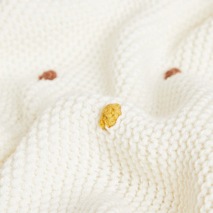 Cotton Woven Blanket with Fringe for Sofa and Napping