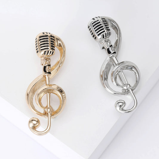 Musical Note Brooch Fashion Accessory Stylish Jewelry