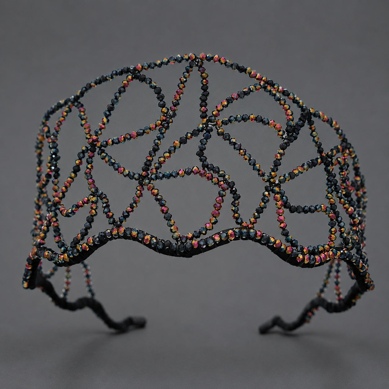 Handcrafted Crystal Beaded Headband Elegant Hair Accessory