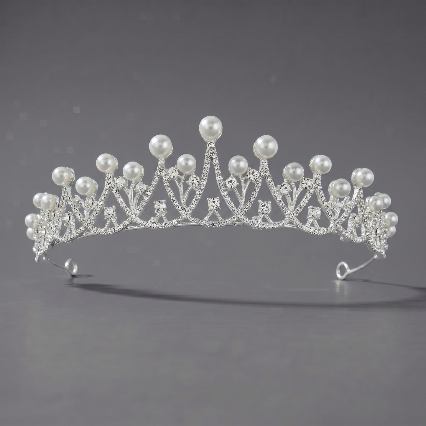 Luxury Rhinestone Princess Crown Headpiece for Birthdays and Weddings