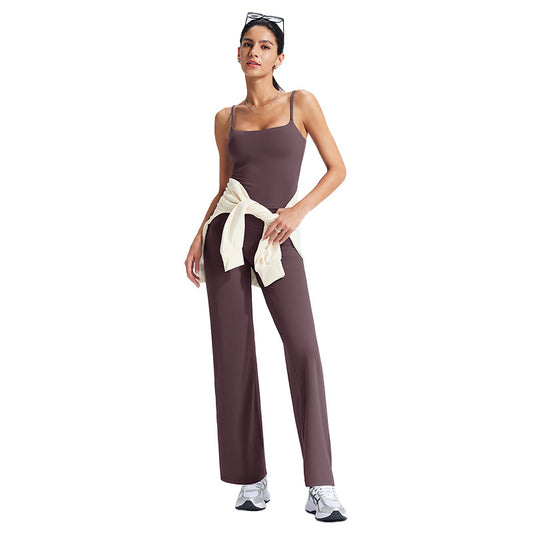 Women's Slim Fit Yoga Tank Top Set with Built-in Bra