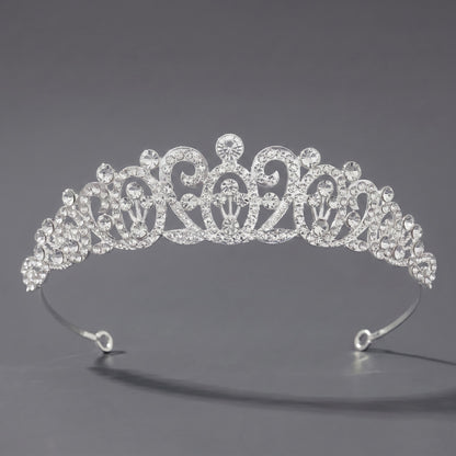 Luxury Rhinestone Princess Crown Headpiece for Birthdays and Weddings