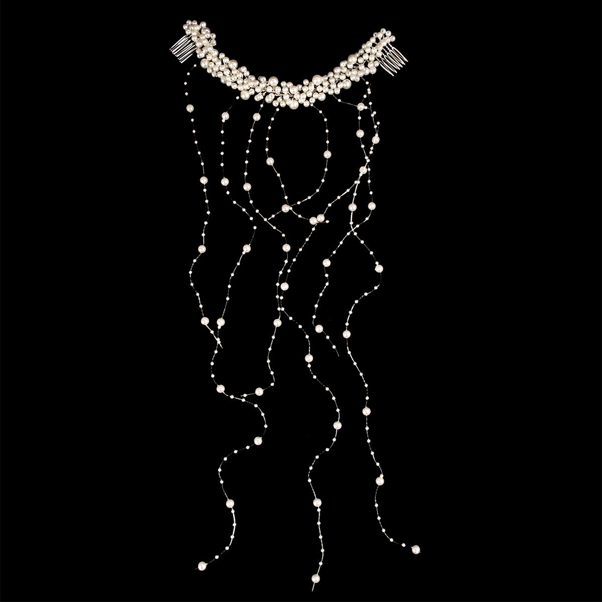 Pearl Tassel Handmade Hair Comb Wedding Accessories