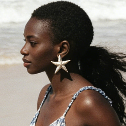 Starfish Pendant Necklace And Studs Ocean Casual
