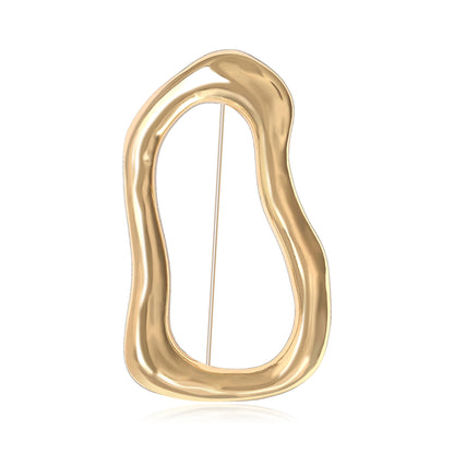 Geometry Shaped Dual-Use Brooch Alloy Pin for Women