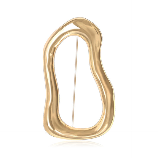 Geometry Shaped Dual-Use Brooch Alloy Pin for Women