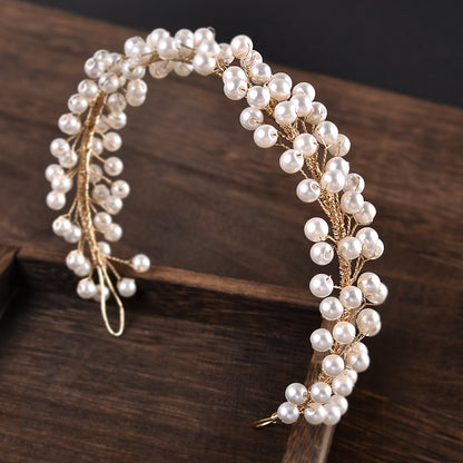 Crystal Pearl Wedding Headband Hair Accessory