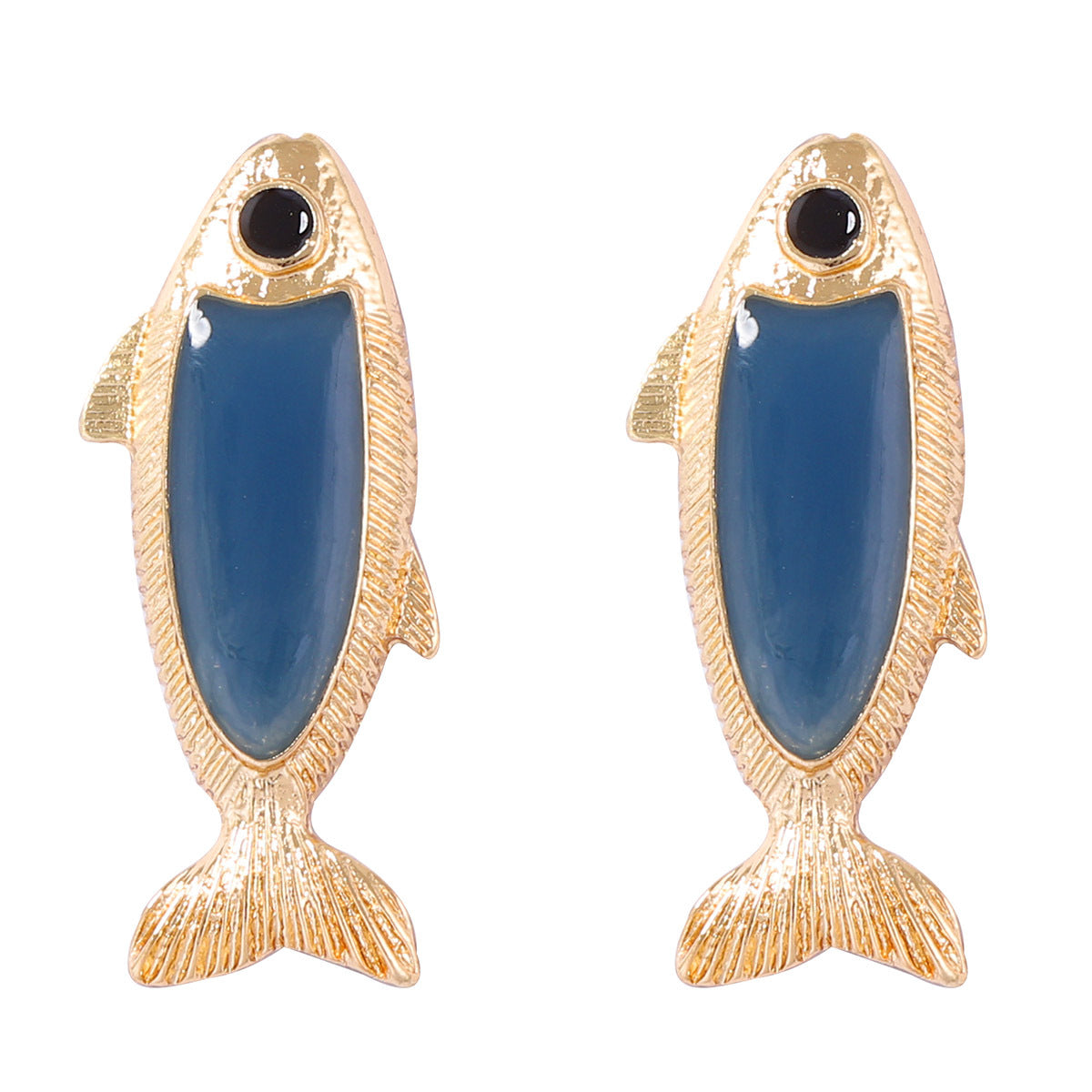 Stud Earrings Koi Fish Alloy Vintage Chic Everyday