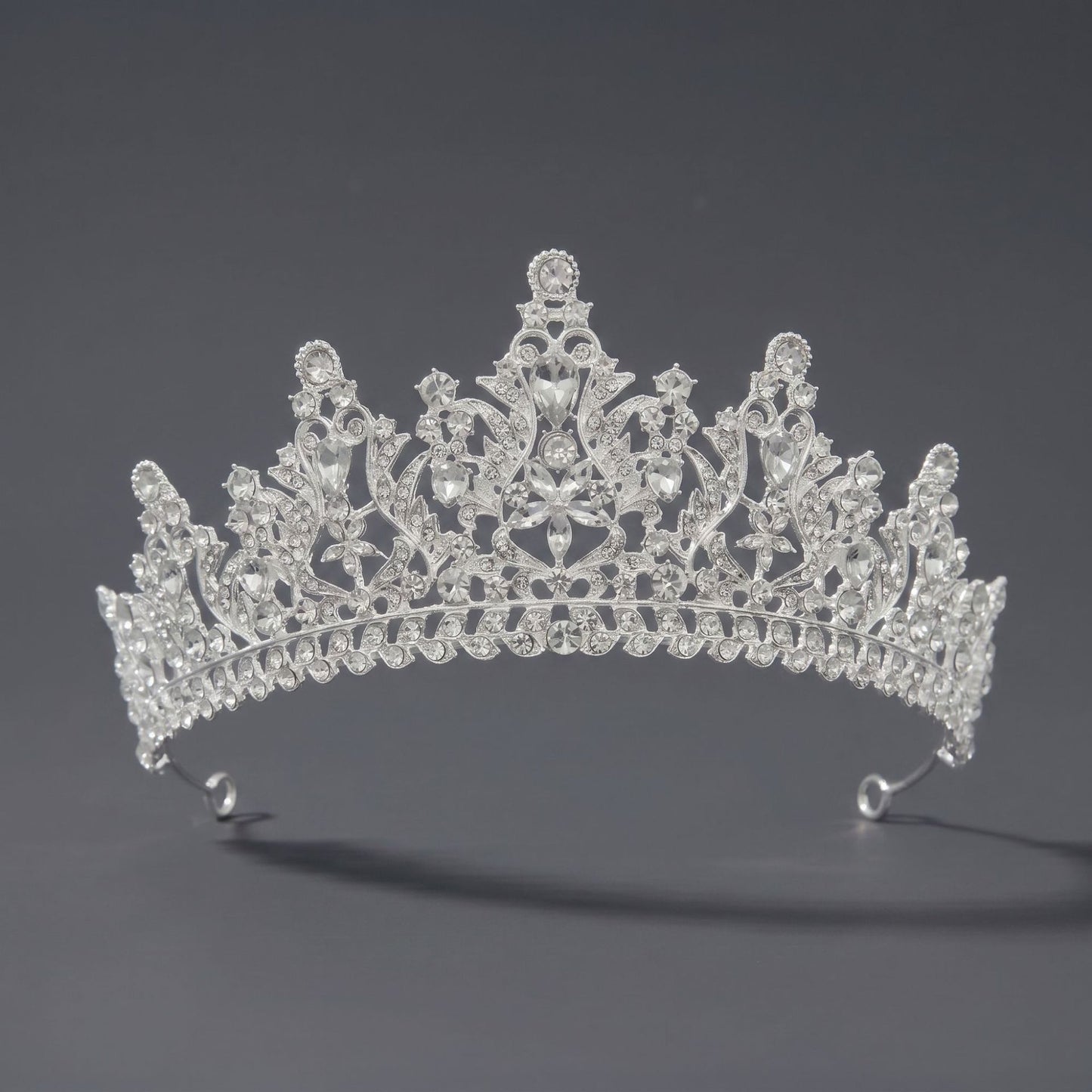 Luxury Rhinestone Princess Crown Headpiece for Birthdays and Weddings