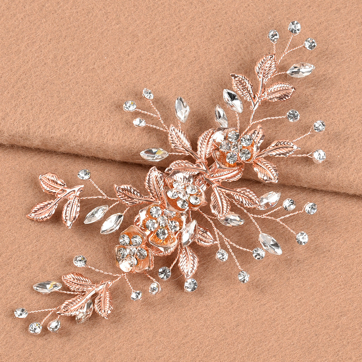 Trendy Pearl Embellished Alloy Hair Comb Bridal Hairpiece