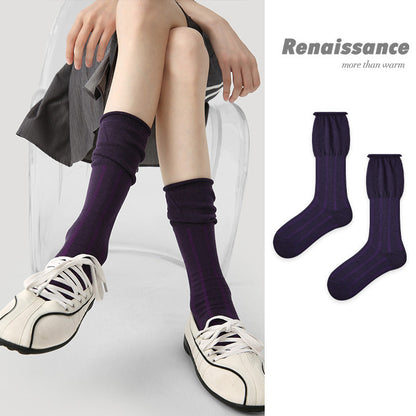 Renaissance Slouch Mid Calf Cotton Blend Socks