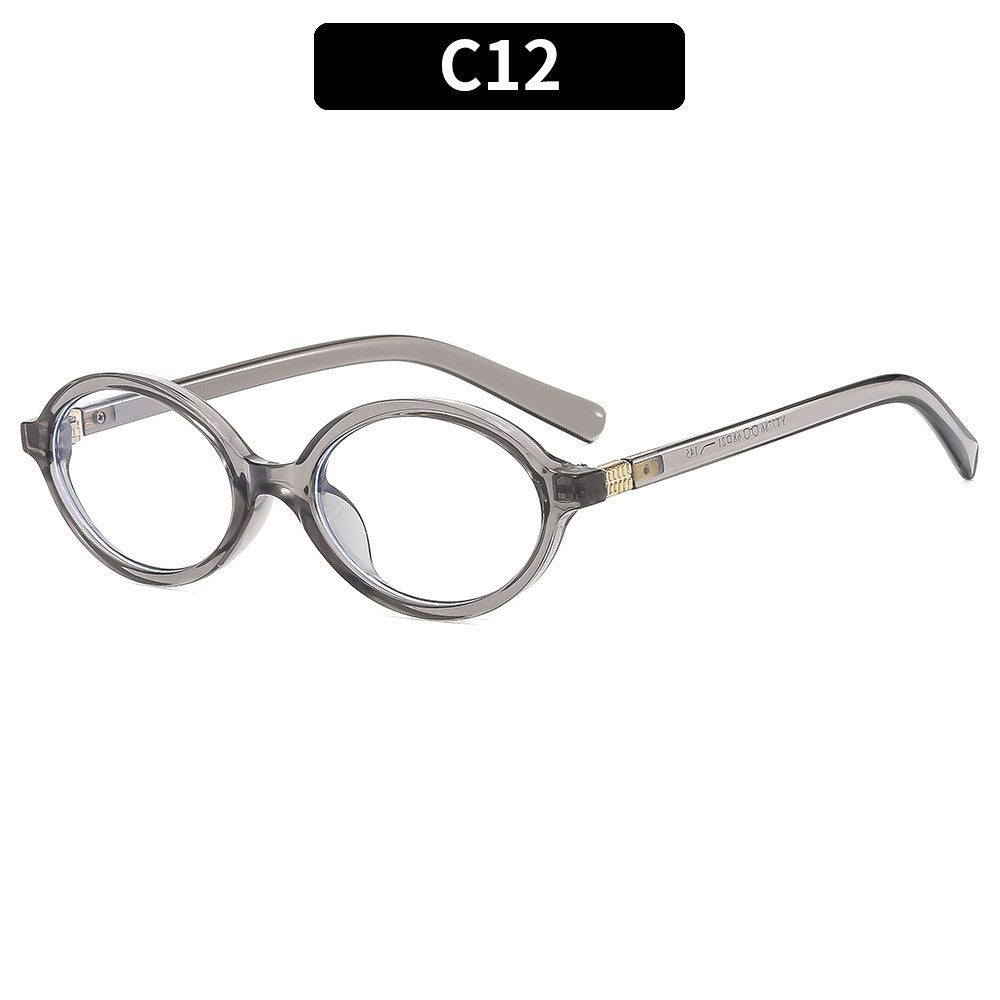 Vintage Oval Sunglasses Stylish UV Protection Eyewear