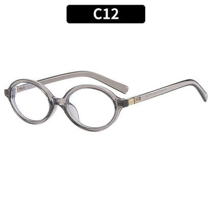 Vintage Oval Sunglasses Stylish UV Protection Eyewear