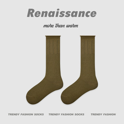 Renaissance Slouch Mid Calf Cotton Blend Socks