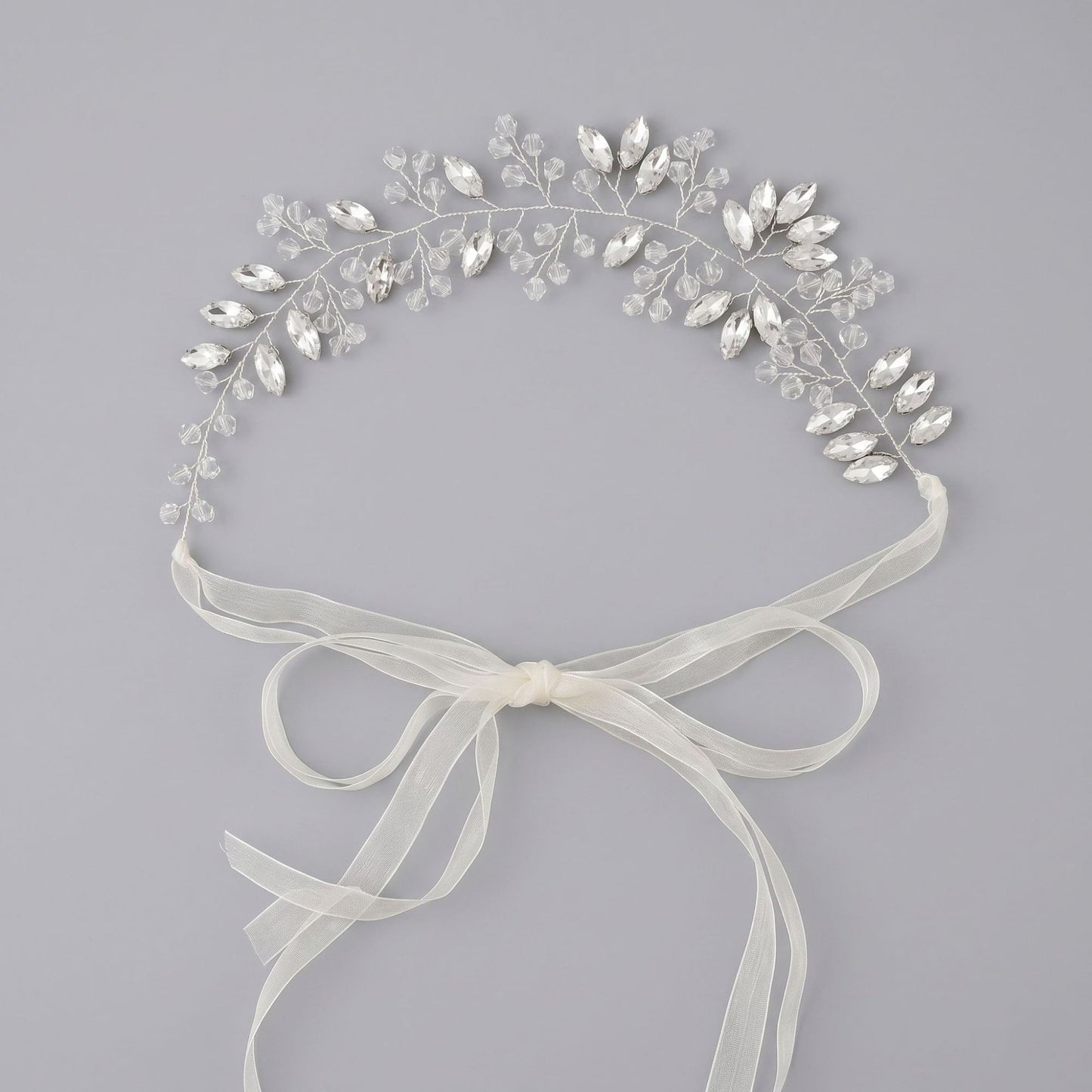 Exquisite Pearl and Crystal Flower Headpiece for Bridal Photoshoots