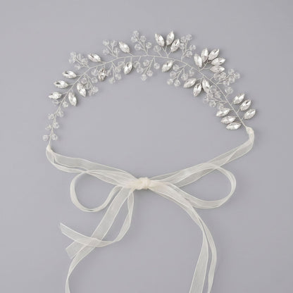 Exquisite Pearl and Crystal Flower Headpiece for Bridal Photoshoots