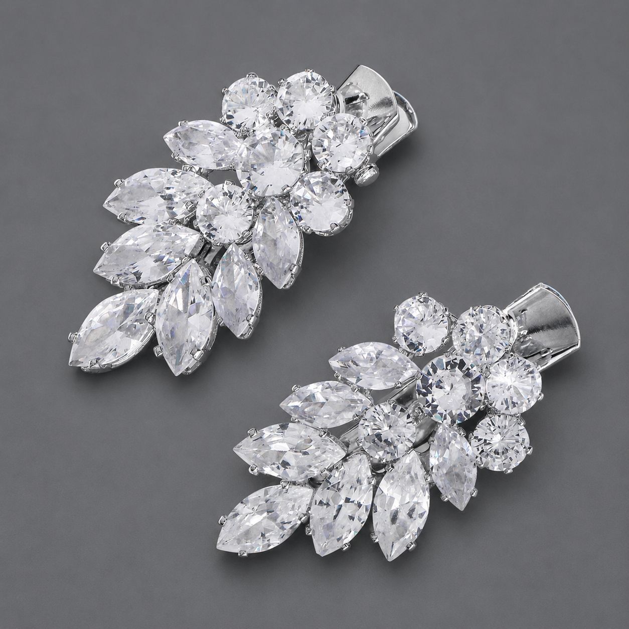 Elegant Zirconia Hair Clips for Everyday Style