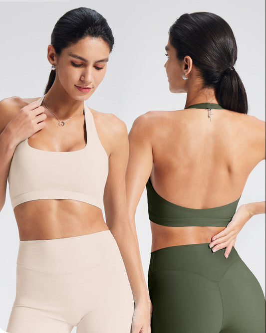 Sports Bra for Women with Back Design, Summer Yoga Bra with Padding