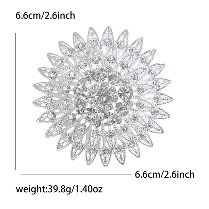 Creative Rhinestone Brooch Alloy Fashion Pin for Women