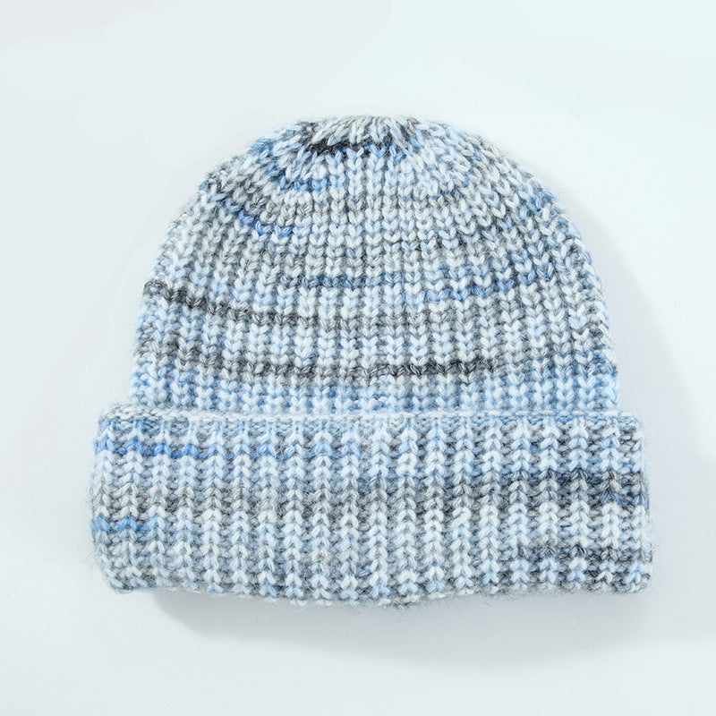 Wool Blend Knitted Beanie for Women, Casual, Warm, Ear Protection