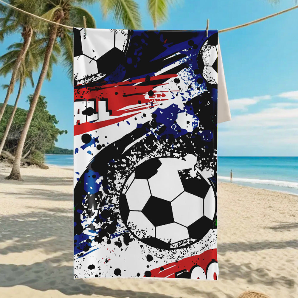 Ultra-Fine Microfiber Beach Towel Quick-Dry Bath Towel