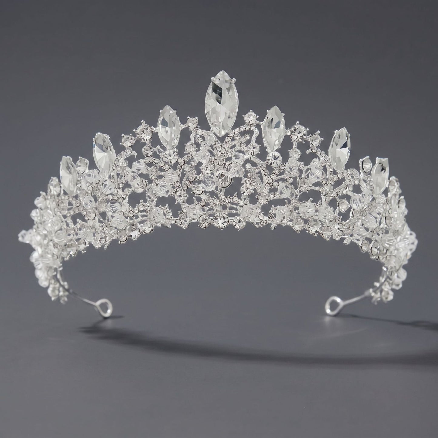 Luxury Rhinestone Princess Crown Headpiece for Birthdays and Weddings