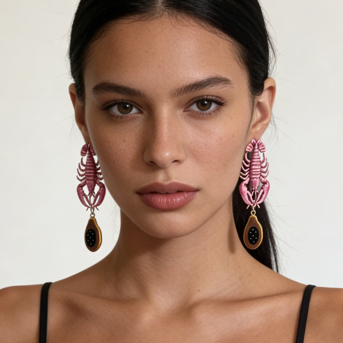 Earrings With Lobster Pendant Lightweight Resort Casual