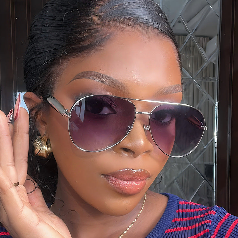 Trendy Full-Rim Metal Sunglasses for Men and Women