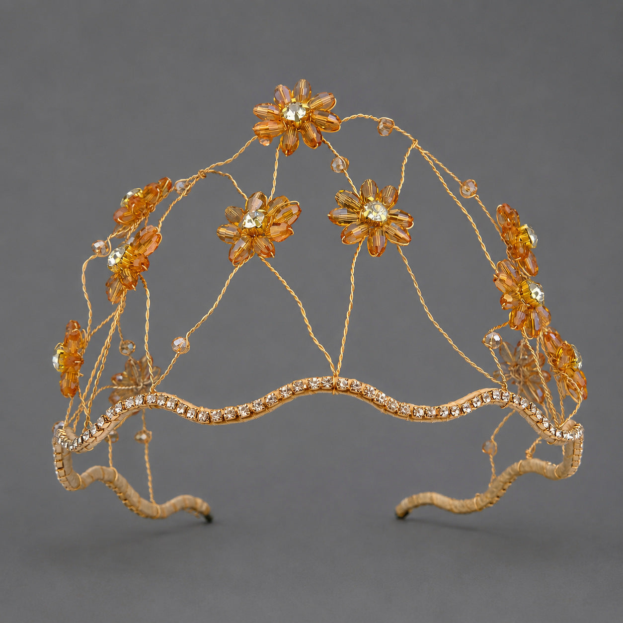 Handcrafted Crystal Beaded Headband Elegant Hair Accessory