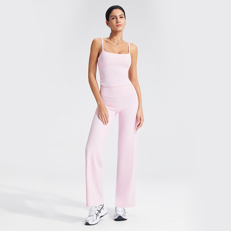 Women's Slim Fit Yoga Tank Top Set with Built-in Bra