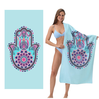 Custom Printed Beach Towel Microfiber Quick-Dry Towel