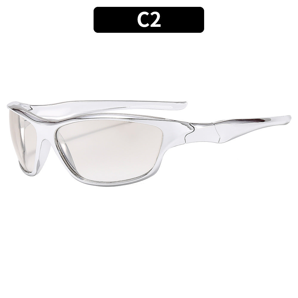 Y2K Cyberpunk Sport Sunglasses Trendy Futuristic Eyewear