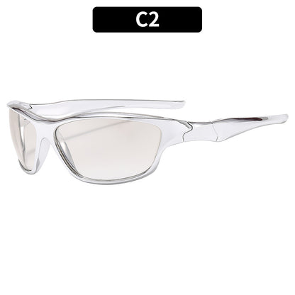 Y2K Cyberpunk Sport Sunglasses Trendy Futuristic Eyewear