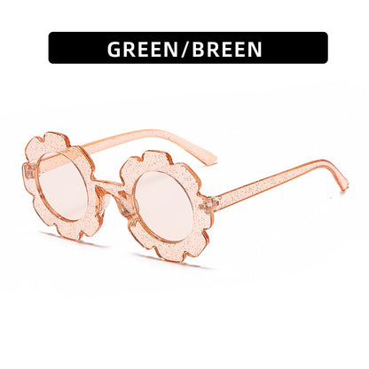 Trendy Kids' Sunglasses Cute Sunflower Design UV400 Protection