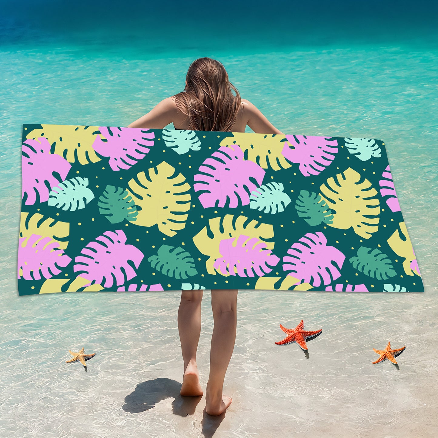 Printed Quick-Dry Microfiber Beach & Bath Towel