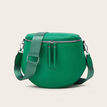 Vintage Style Saddle Bag With Wide Strap