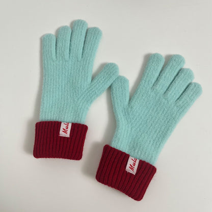 Touchscreen Wool Knit Gloves for Winter Fashion