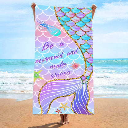Custom Printed Beach Towel Microfiber Quick-Dry Towel