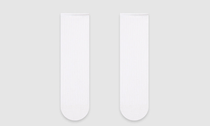 Mid Calf Renaissance Mesh Cotton Socks Breathable Casual