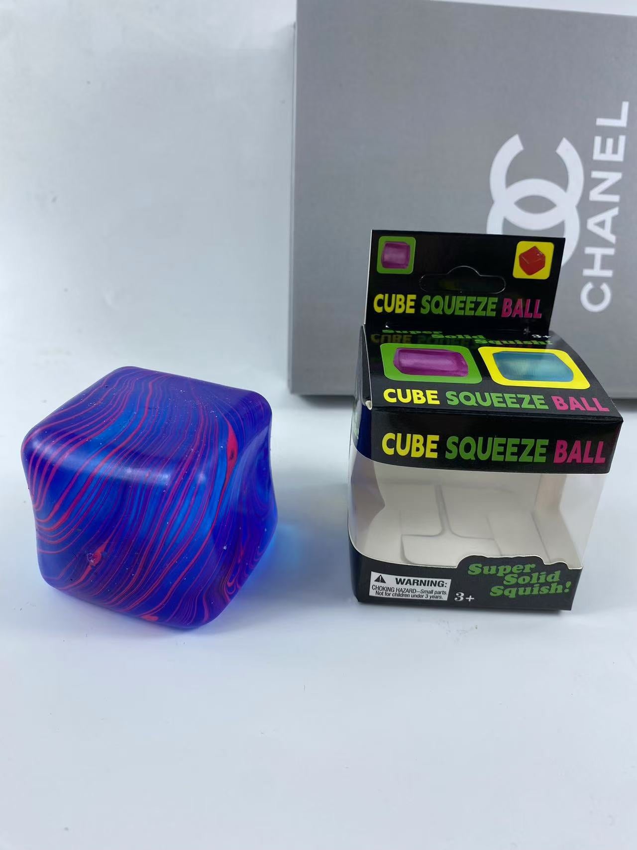 Textured Square Squishy Stress Toy Soft Silicone