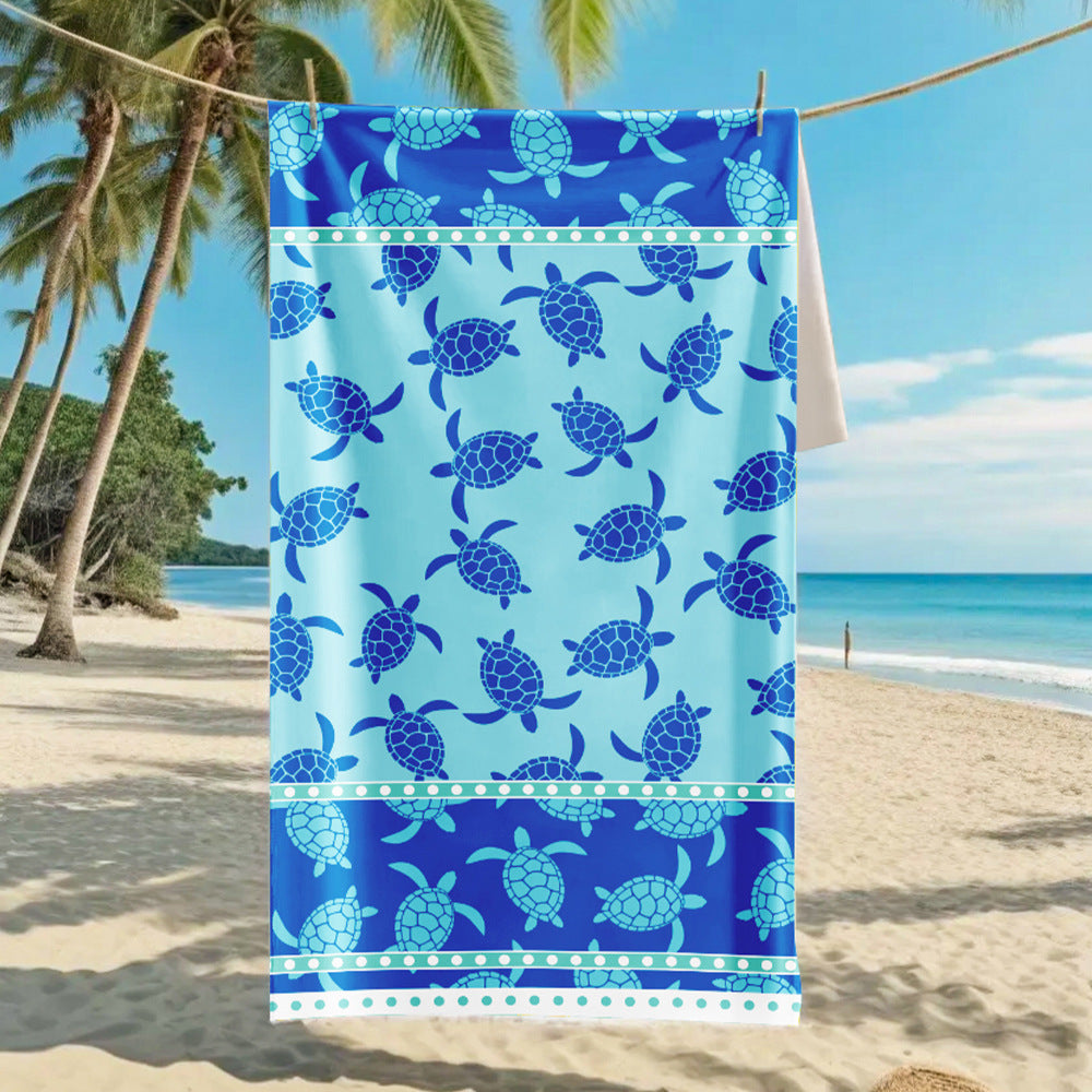 Ultra-Fine Microfiber Beach Towel Quick-Dry Bath Towel