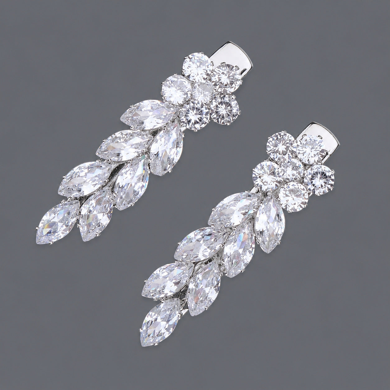 Elegant Zirconia Hair Clips for Everyday Style