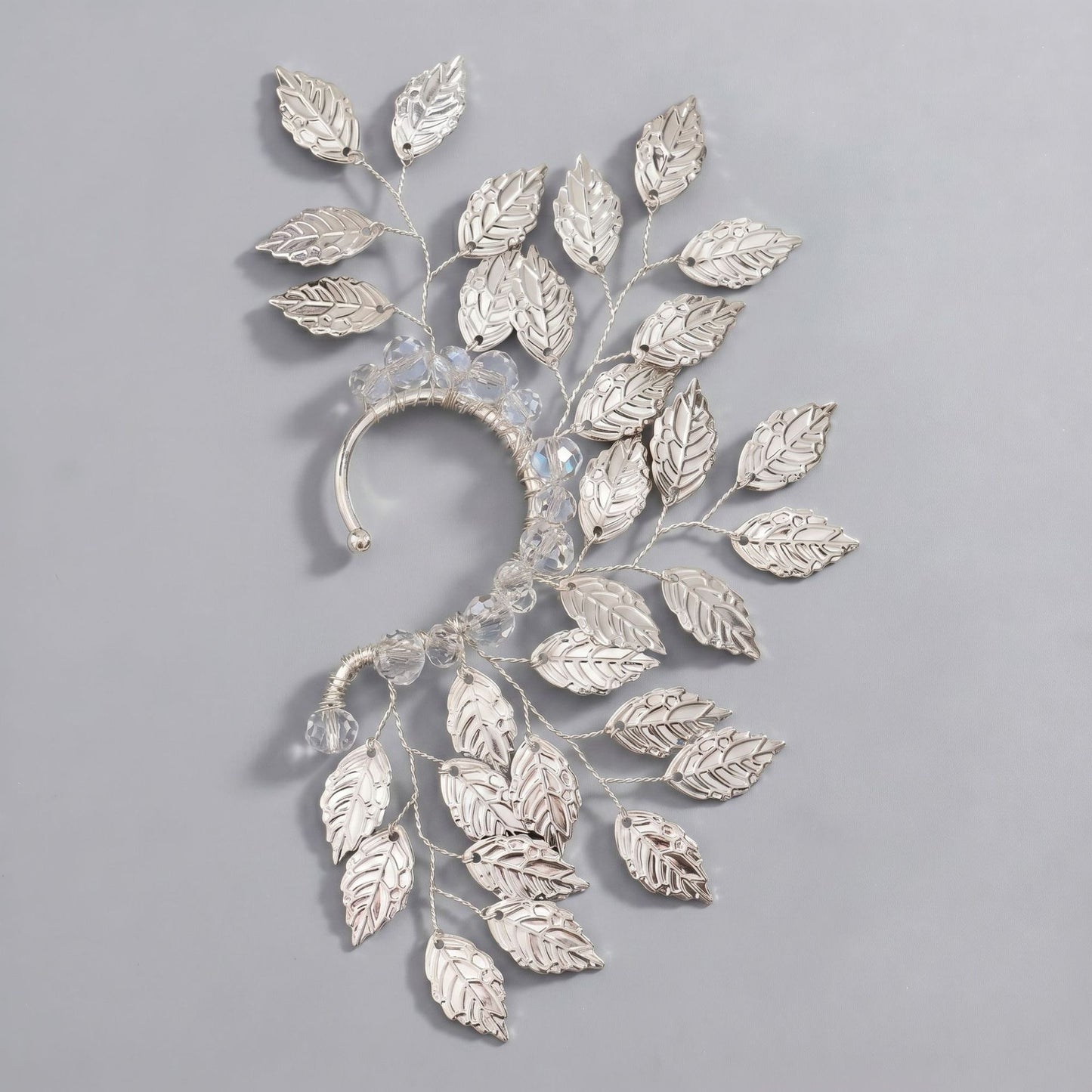 Handcrafted Pearl and Crystal Floral Earrings - Elegant and Versatile Accessories