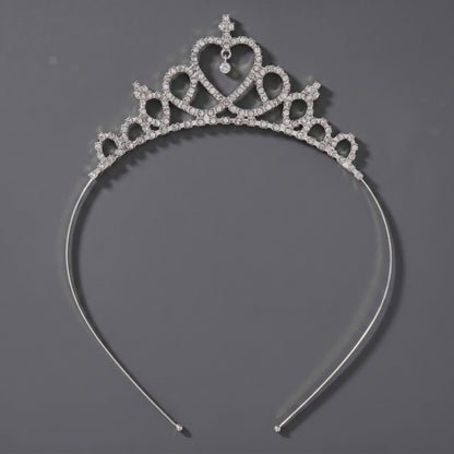 Luxury Rhinestone Princess Crown Headpiece for Birthdays and Weddings