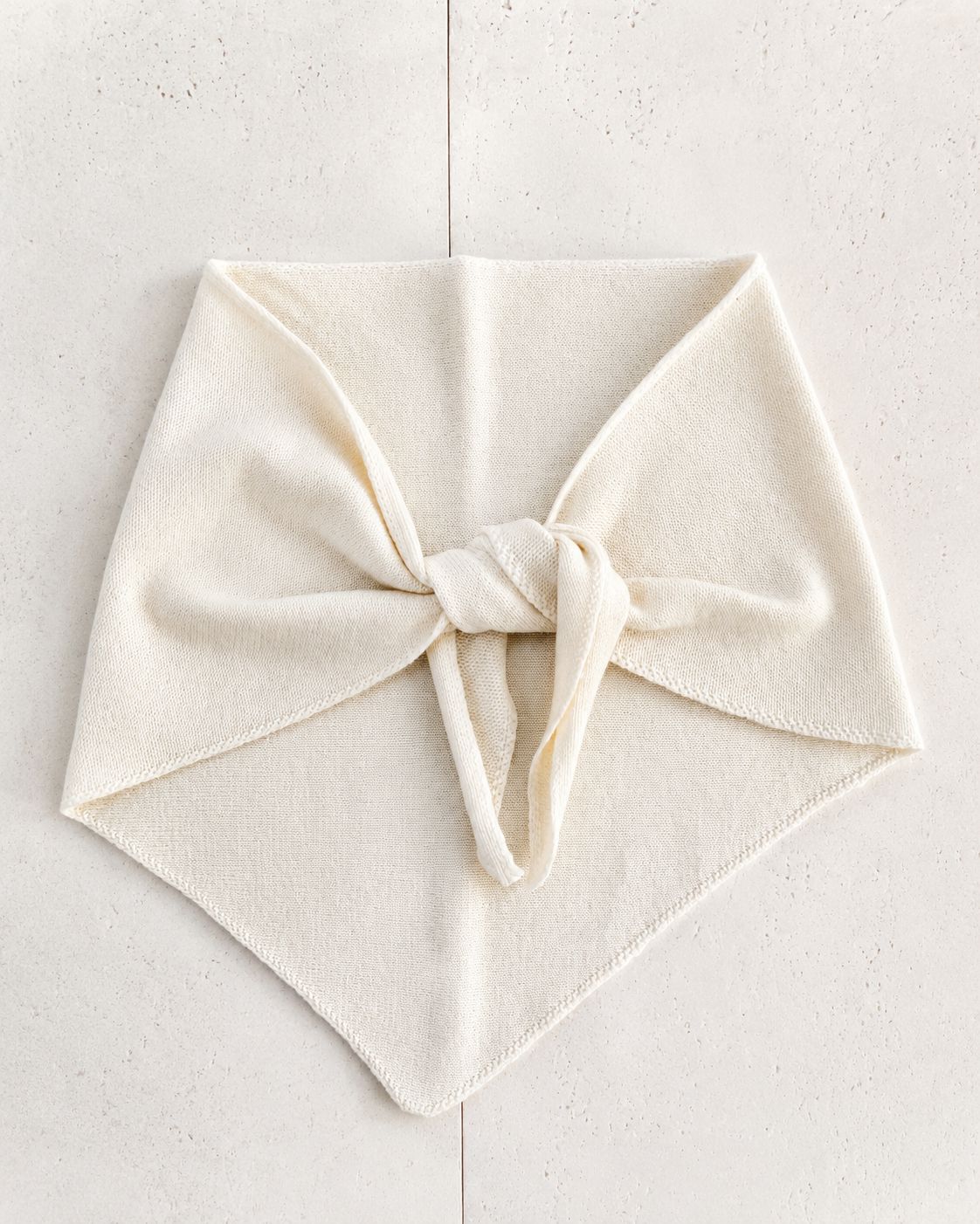 Solid Color Cashmere Wool Knitted Triangle Scarf for Women